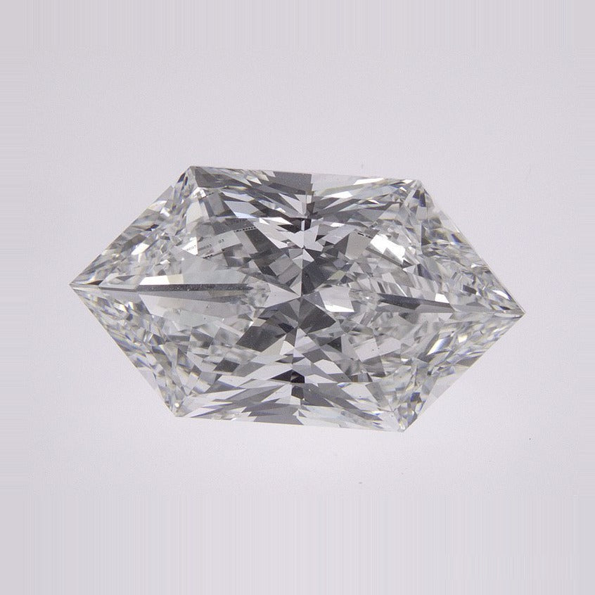 3.10 ct Lab-Grown Diamond – E VVS2 – Elongated Hexagon Cut – Duchess Faceted-cut – IGI Certified — Sapphire Row · cut7