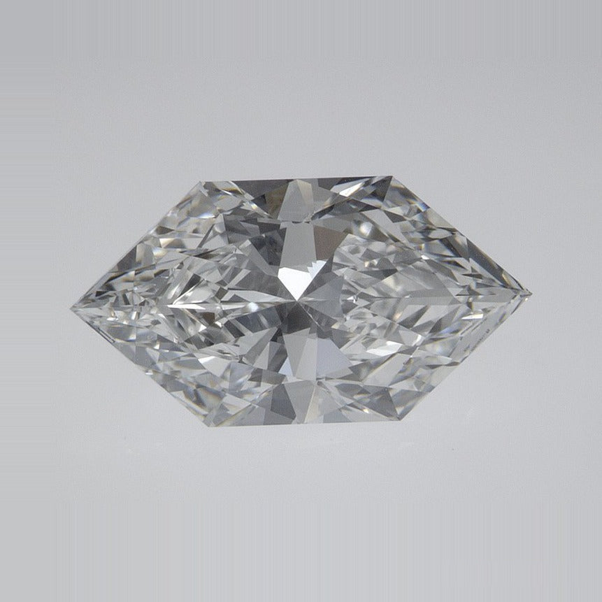 2.12 ct Lab-Grown Diamond – E VVS1 – Elongated Hexagon Cut – Duchess Faceted-cut – IGI Certified — Sapphire Row · cut7