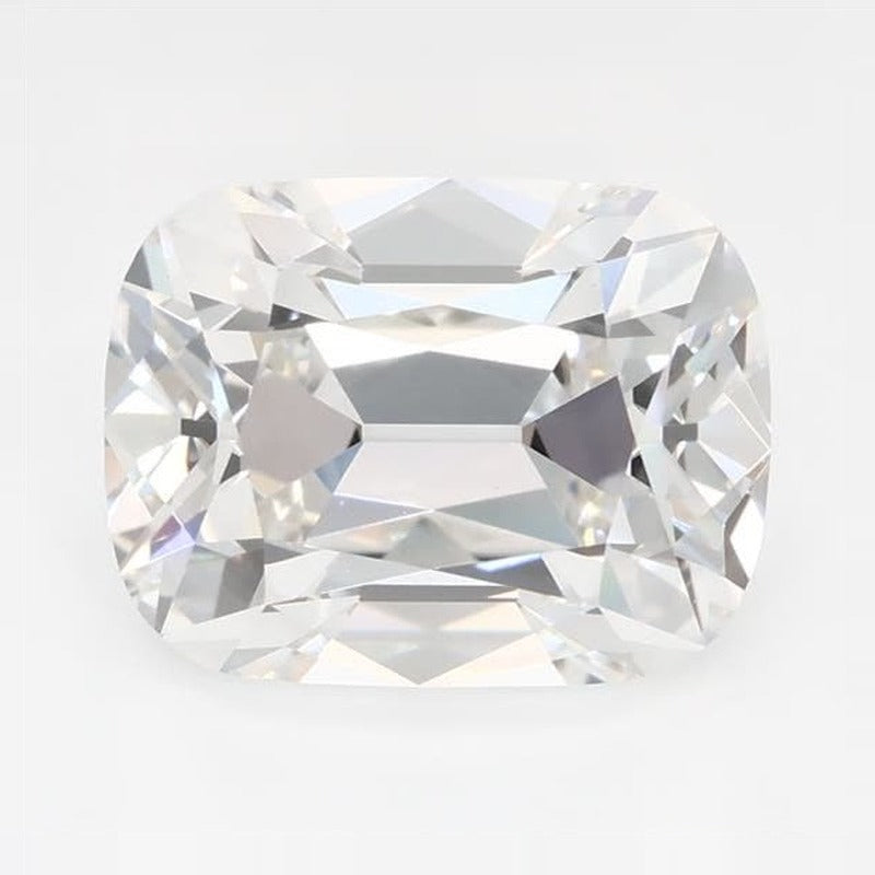 2.08 ct Lab-Grown Diamond – F VVS2 – Elongated Cushion Cut – Old Mine Cut – GCAL Certified — Sapphire Row · cut7