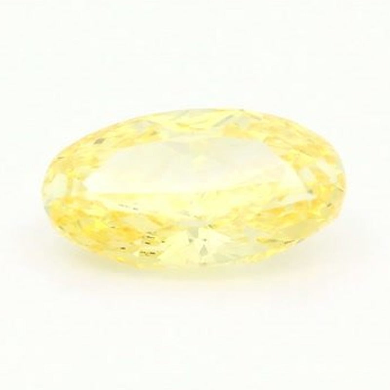 1.55 ct Lab-Grown Fancy Vivid Yellow Diamond – VS1 – Oval Cut – IGI Certified — Sapphire Row · cut7
