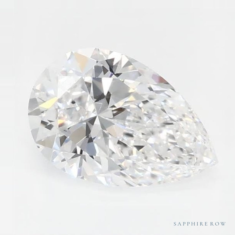 0.71 ct Lab-Grown Diamond – D VVS2 – Pear Cut – GCAL Certified — Sapphire Row · cut7