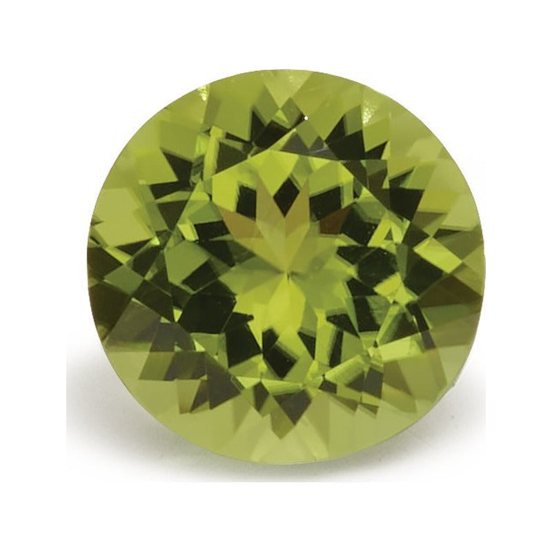 1.93 ct Natural Green Peridot (Untreated) – Round Cut — Sapphire Row · cut7