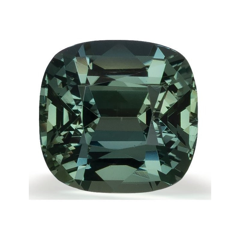 1.41 ct Natural Green Sapphire (Heated) – Cushion Cut — Sapphire Row · cut7