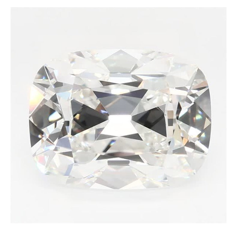 3.25 ct Lab-Grown Diamond – F VVS2 – Elongated Cushion Cut – Old Mine Cut – GCAL Certified — Sapphire Row · cut7
