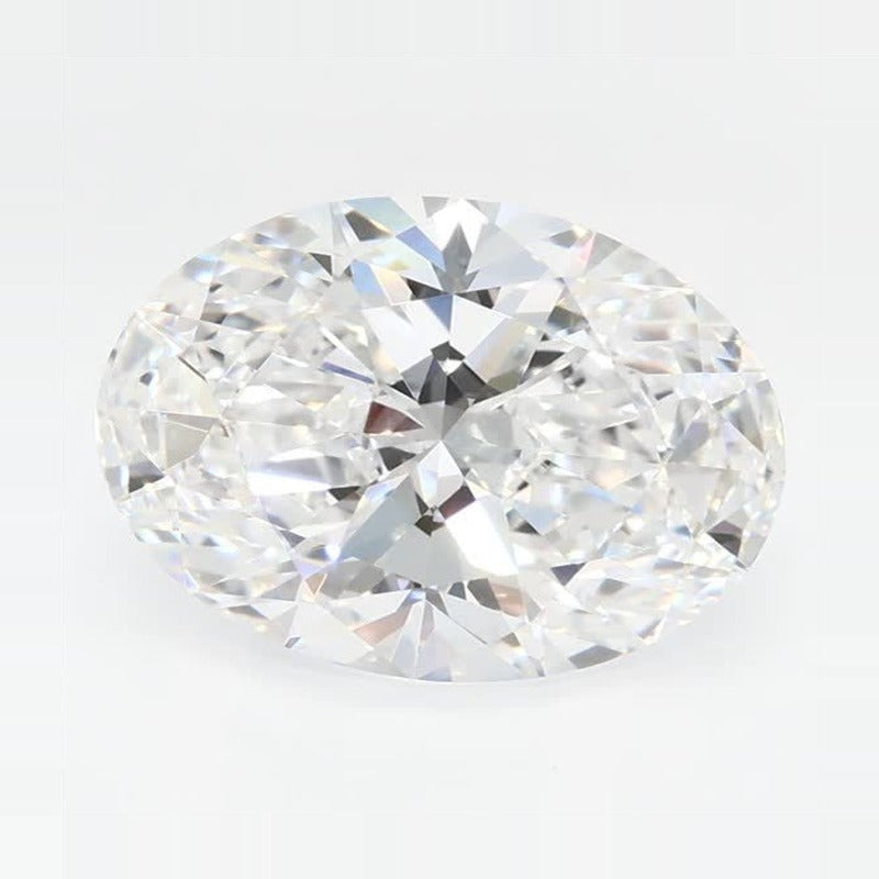 3.22 ct Lab-Grown Diamond – D VVS2 – Oval Cut – GCAL Certified — Sapphire Row · cut7