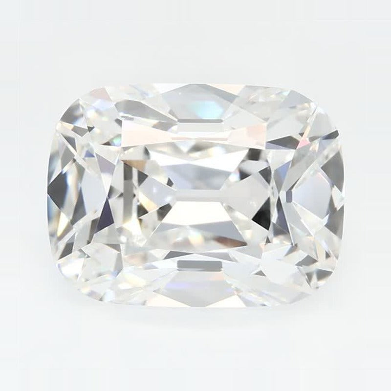 2.69 ct Lab-Grown Diamond – F VVS2 – Elongated Cushion Cut – Old Mine Cut – GCAL Certified — Sapphire Row · cut7