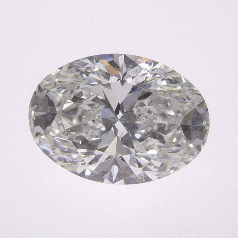 1.71 ct Natural Diamond – H SI2 – Oval Cut – GIA Certified — Sapphire Row · cut7