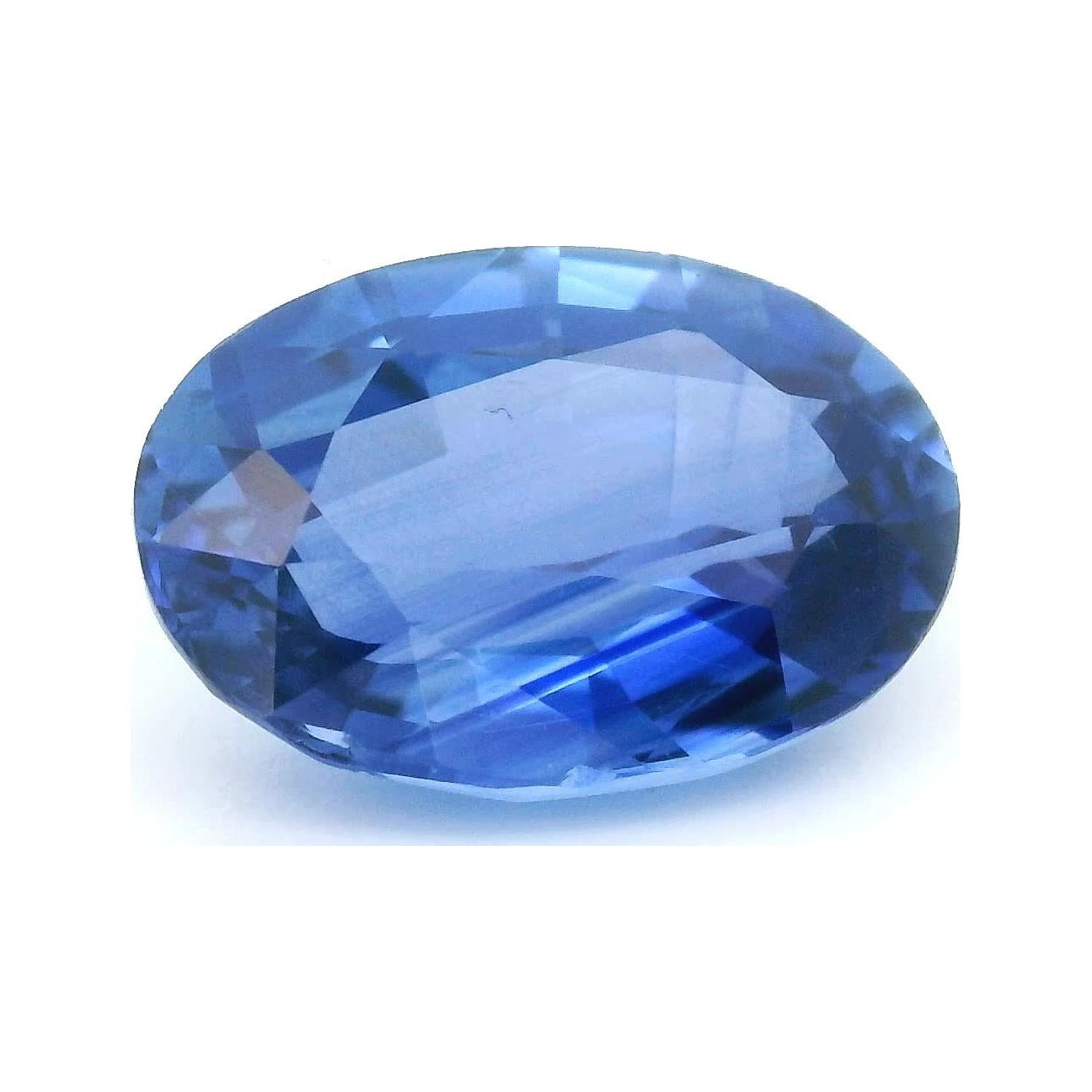 2.65 ct Natural Cornflower Blue Sapphire (Heated) – Oval Cut — Sapphire Row · cut7