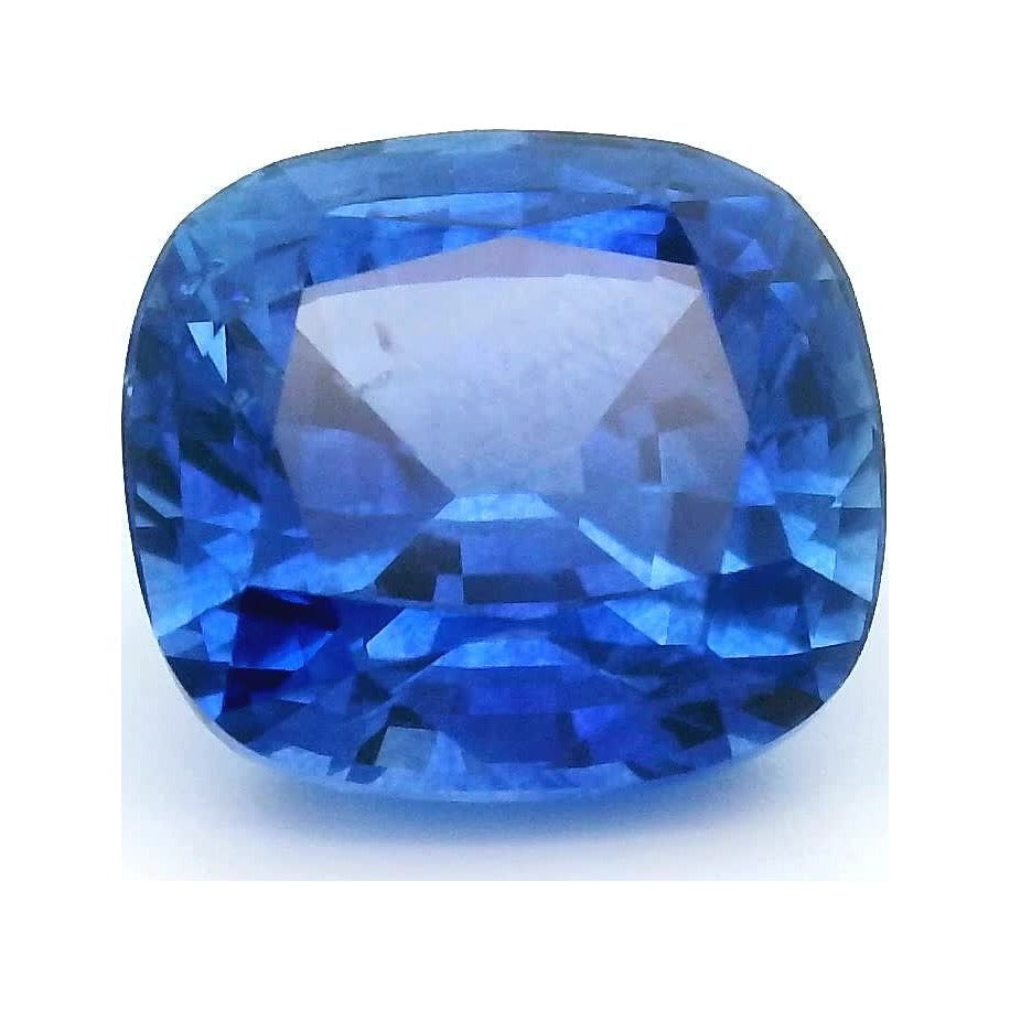 2.02 ct Natural Cornflower Blue Sapphire (Heated) – Cushion Cut — Sapphire Row · cut7
