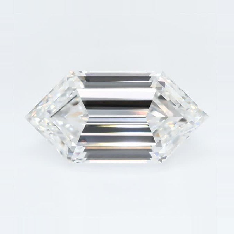 2.35 ct Lab-Grown Diamond – D VVS2 – Elongated Hexagon Cut – Duchess Step-cut – GCAL Certified — Sapphire Row · cut7