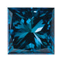 0.17 ct Natural Diamond (Color Enhanced) – Teal Blue SI – Square Cut — Sapphire Row · cut7