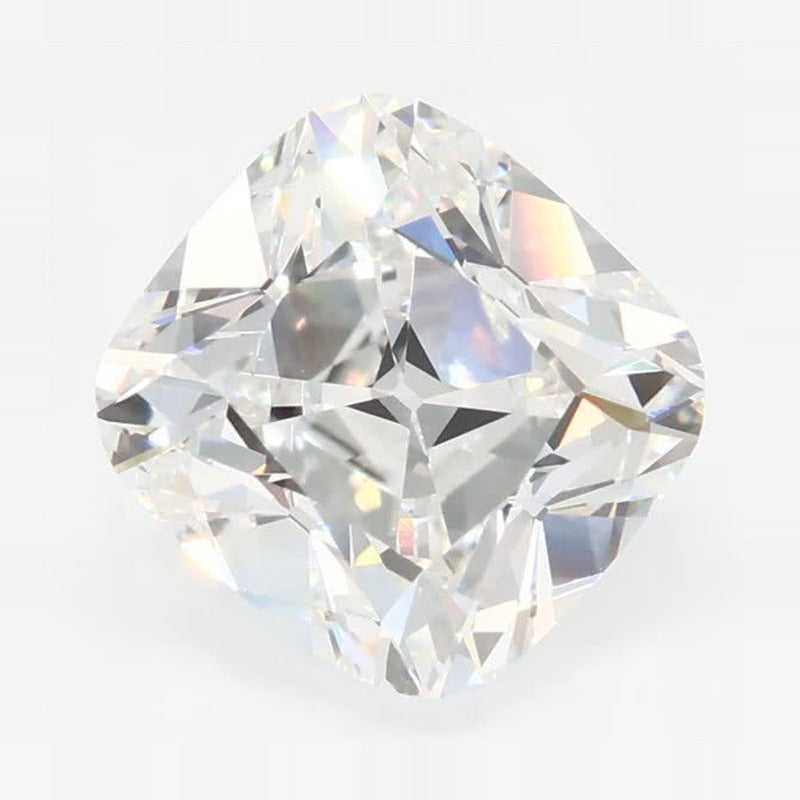 2.66 ct Lab-Grown Diamond – E VVS2 – Cushion Cut – Old Mine Cut – GCAL Certified — Sapphire Row · cut7