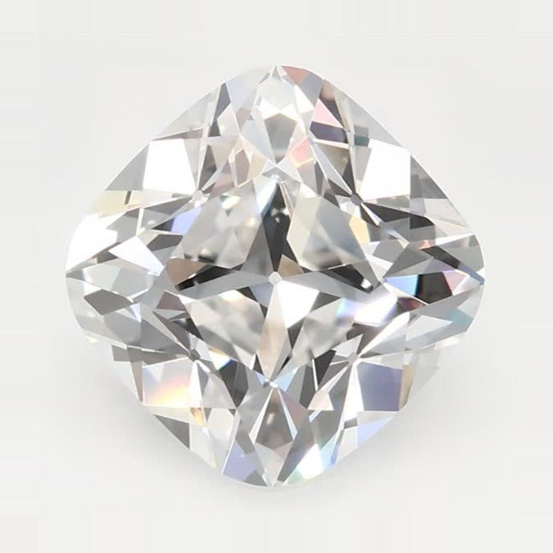 2.54 ct Lab-Grown Diamond – F VVS2 – Cushion Cut – Old Mine Cut – GCAL Certified — Sapphire Row · cut7