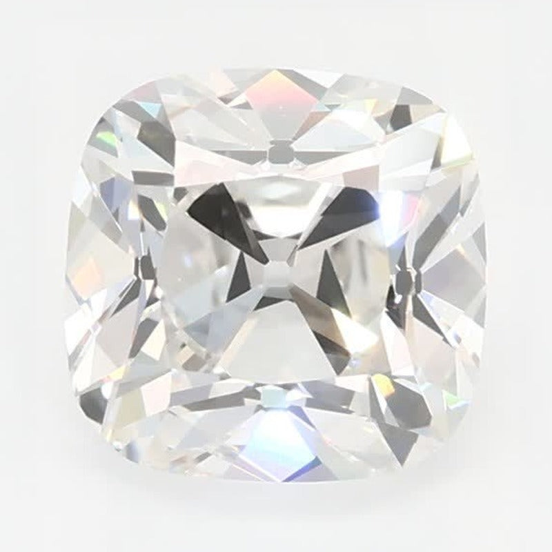 1.61 ct Lab-Grown Diamond – F VVS2 – Cushion Cut – Old Mine Cut – GCAL Certified — Sapphire Row · cut7