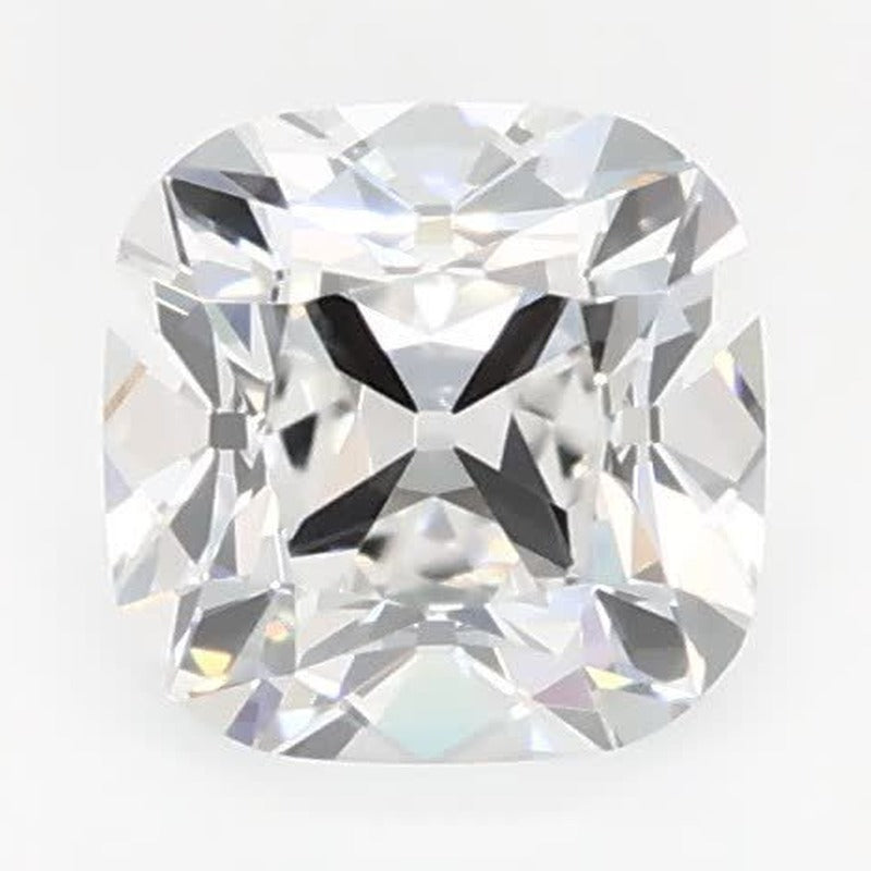 0.63 ct Lab-Grown Diamond – E VVS2 – Cushion Cut – Old Mine Cut – GCAL Certified — Sapphire Row · cut7