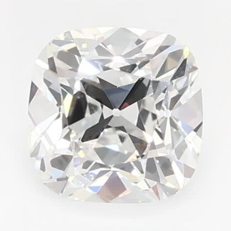 0.61 ct Lab-Grown Diamond – E VVS2 – Cushion Cut – Old Mine Cut – GCAL Certified — Sapphire Row · cut7
