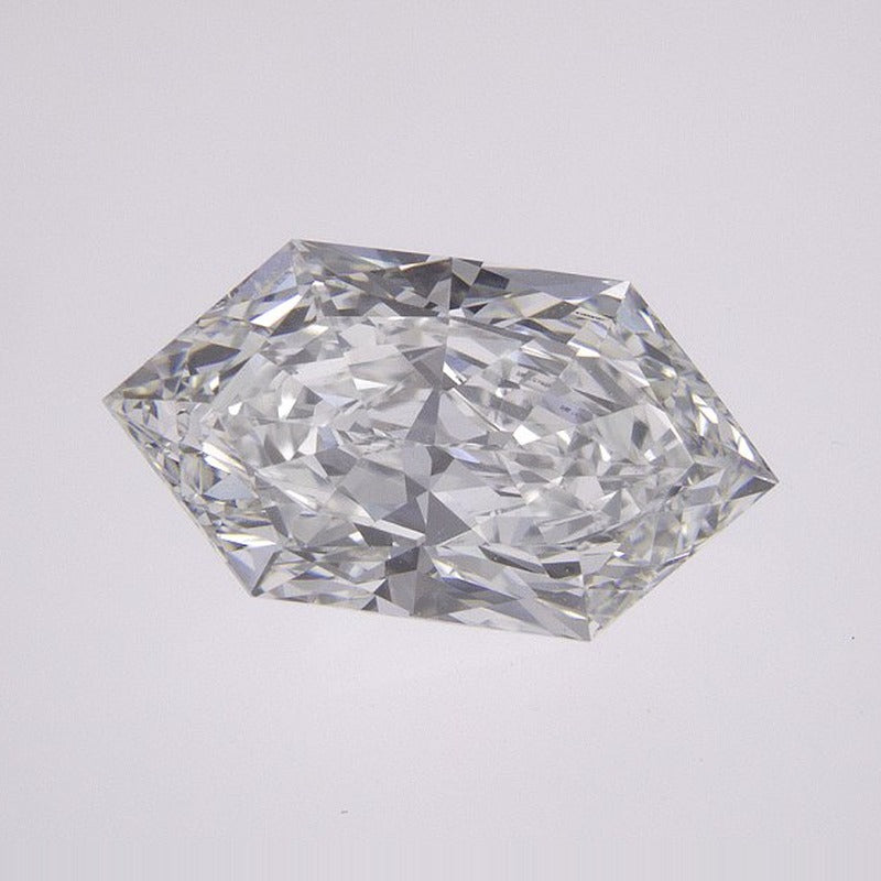 2.02 ct Lab-Grown Diamond – E VVS2 – Elongated Hexagon Cut – Duchess Faceted-cut – IGI Certified — Sapphire Row · cut7