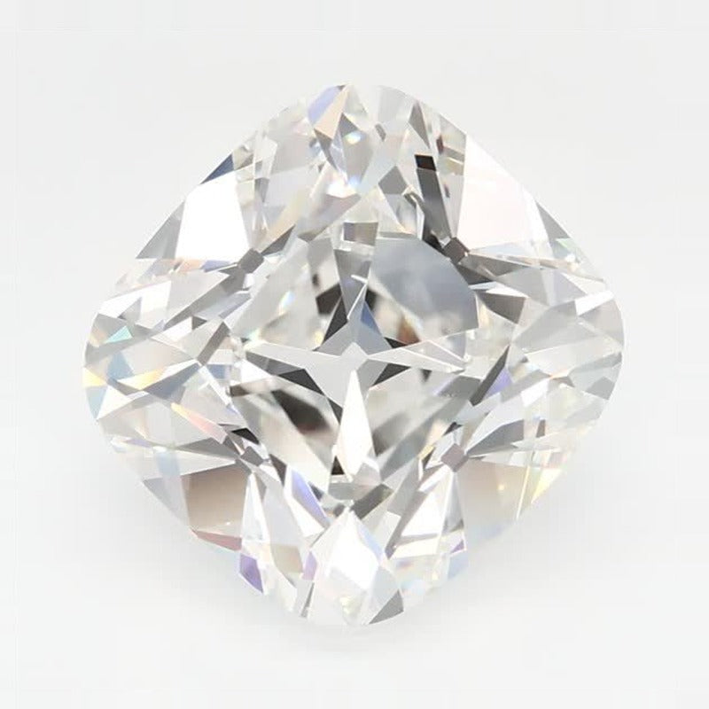 3.81 ct Lab-Grown Diamond – F VVS2 – Cushion Cut – Old Mine Cut – GCAL Certified — Sapphire Row · cut7