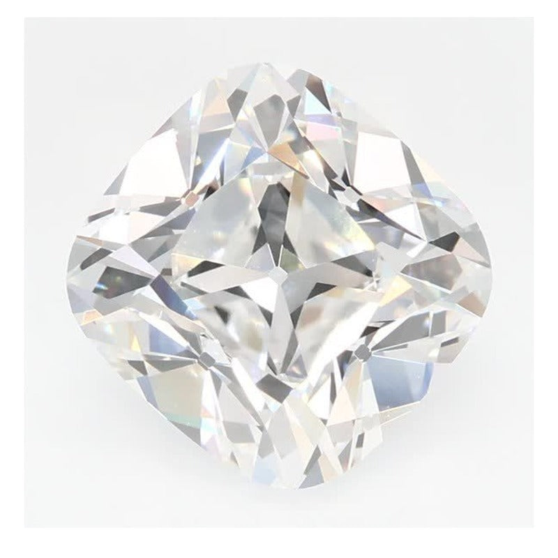 3.24 ct Lab-Grown Diamond – E VVS2 – Cushion Cut – Old Mine Cut – GCAL Certified — Sapphire Row · cut7