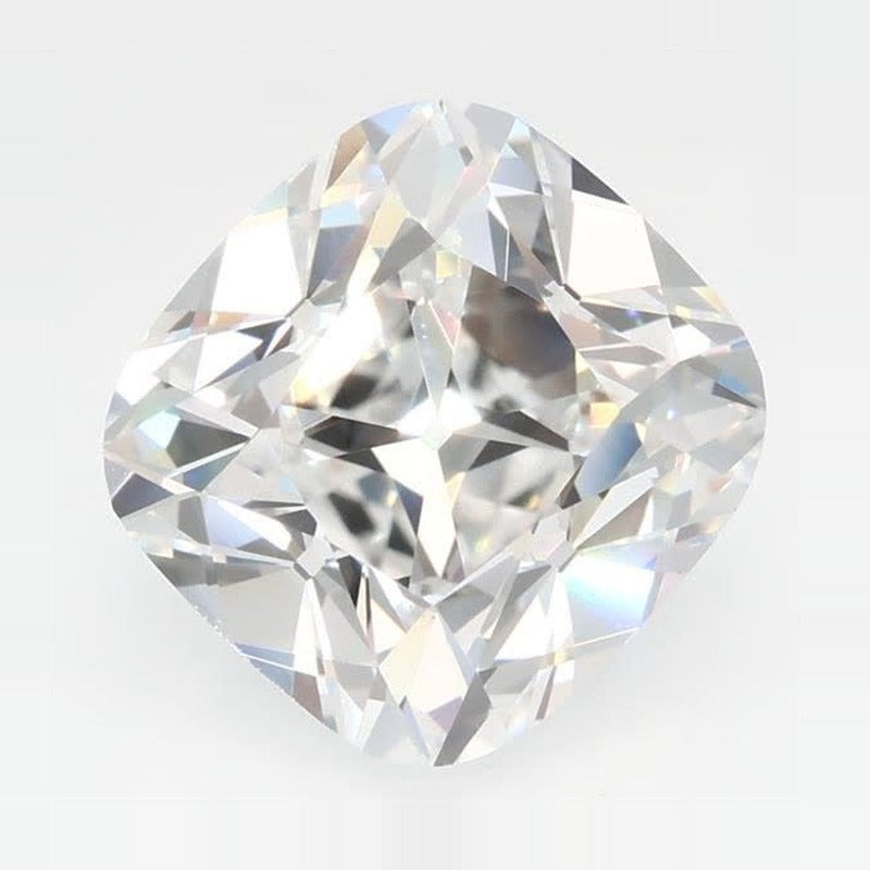 3.21 ct Lab-Grown Diamond – E VVS2 – Cushion Cut – Old Mine Cut – GCAL Certified — Sapphire Row · cut7