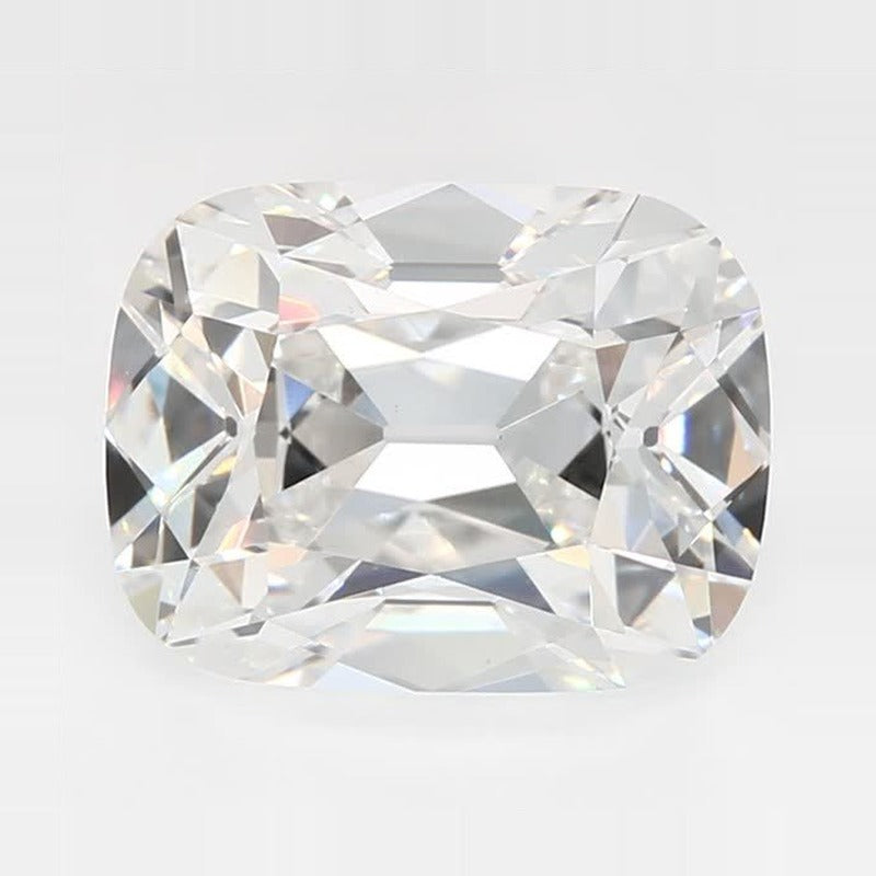 2.64 ct Lab-Grown Diamond – E VS1 – Elongated Cushion Cut – Old Mine Cut – GCAL Certified — Sapphire Row · cut7