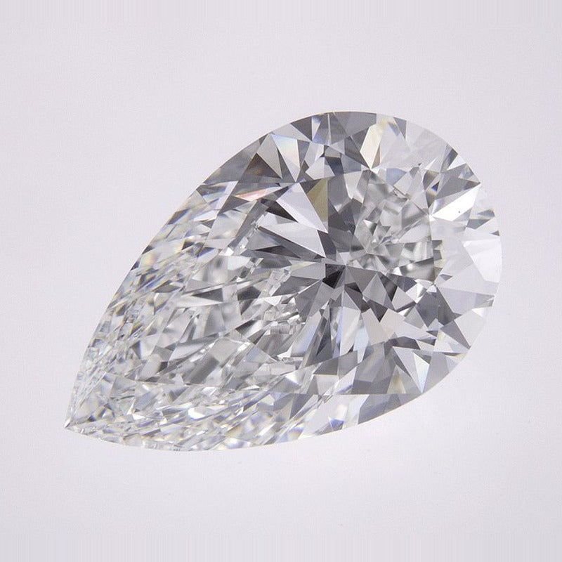 4.08 ct Lab-Grown Diamond – E VVS2 – Pear Cut – IGI Certified — Sapphire Row · cut7