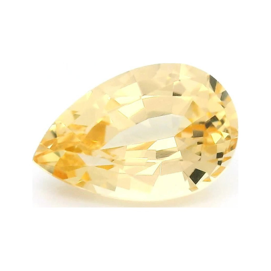 1.24 ct Natural Golden Topaz – Pear Cut — Sapphire Row · cut7