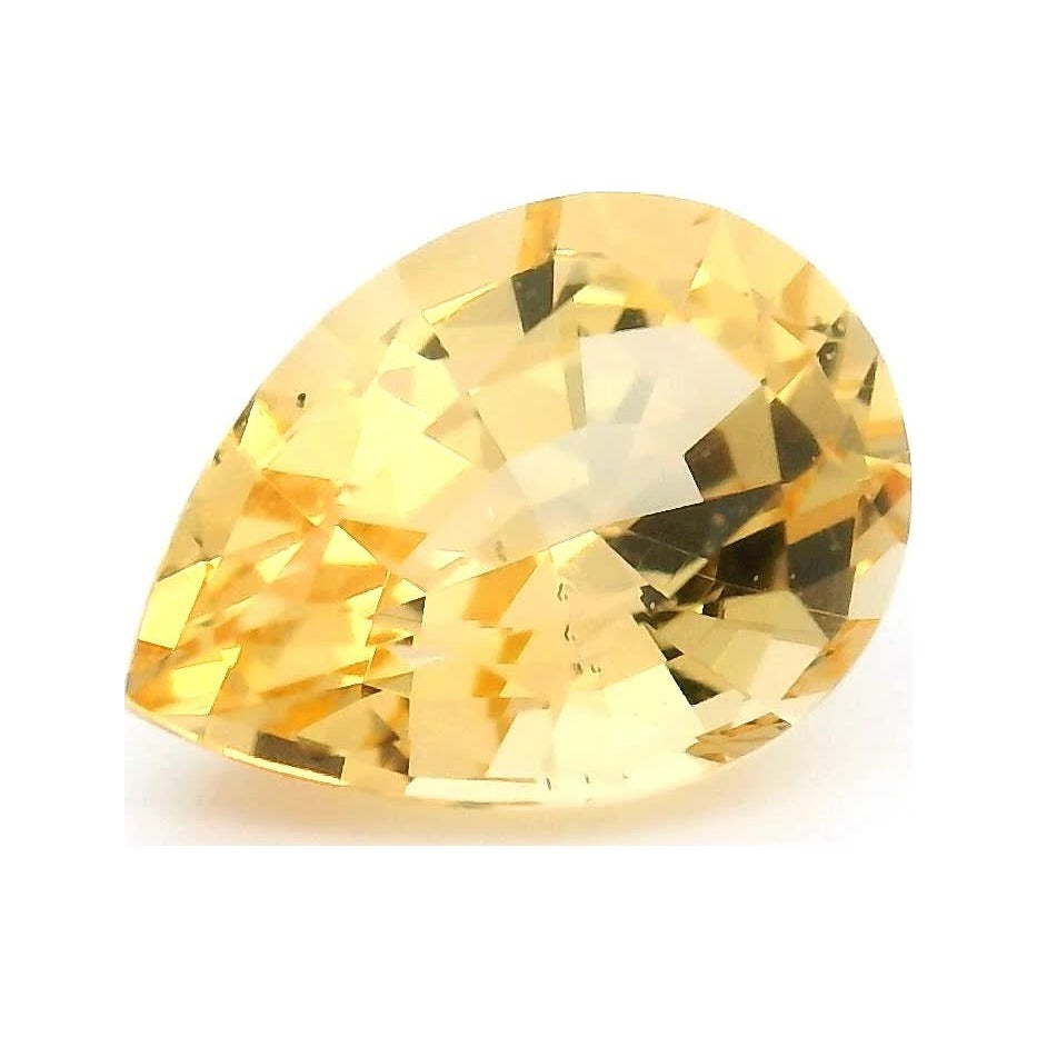 1.19 ct Natural Golden Topaz – Pear Cut — Sapphire Row · cut7
