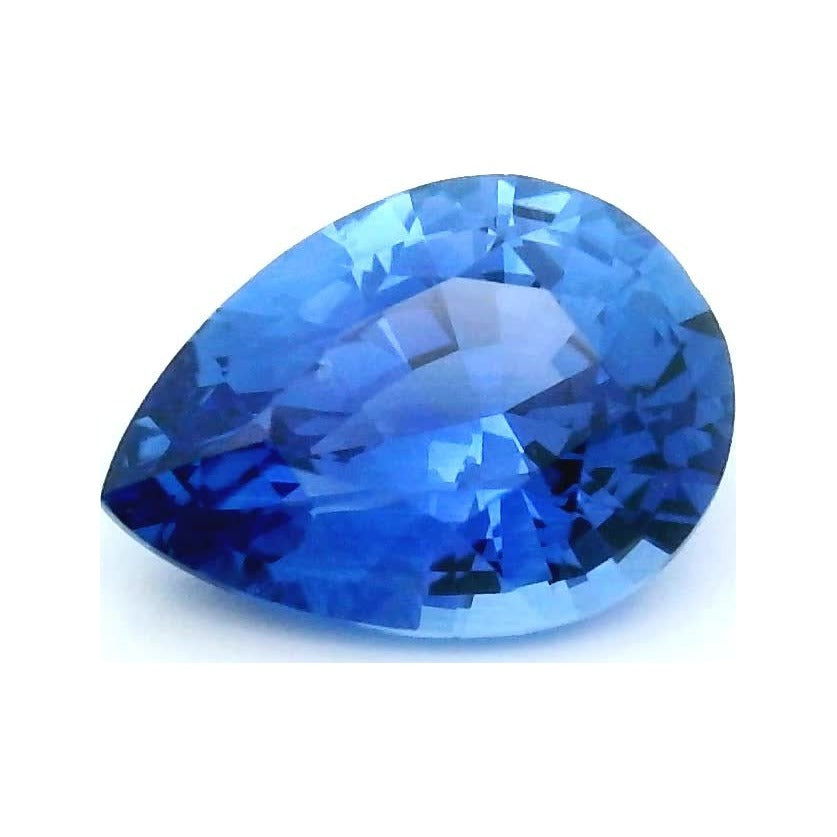 1.05 ct Natural Cornflower Blue Sapphire (Heated) – Pear Cut — Sapphire Row · cut7