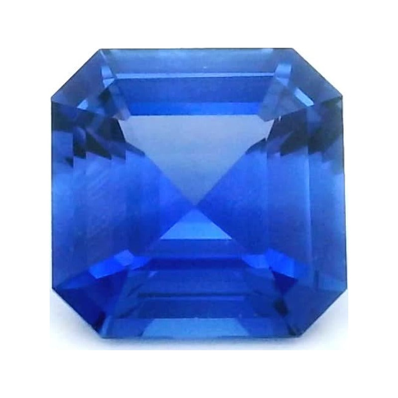 0.65 ct Natural Blue Sapphire (Heated) – Asscher Cut — Sapphire Row · cut7