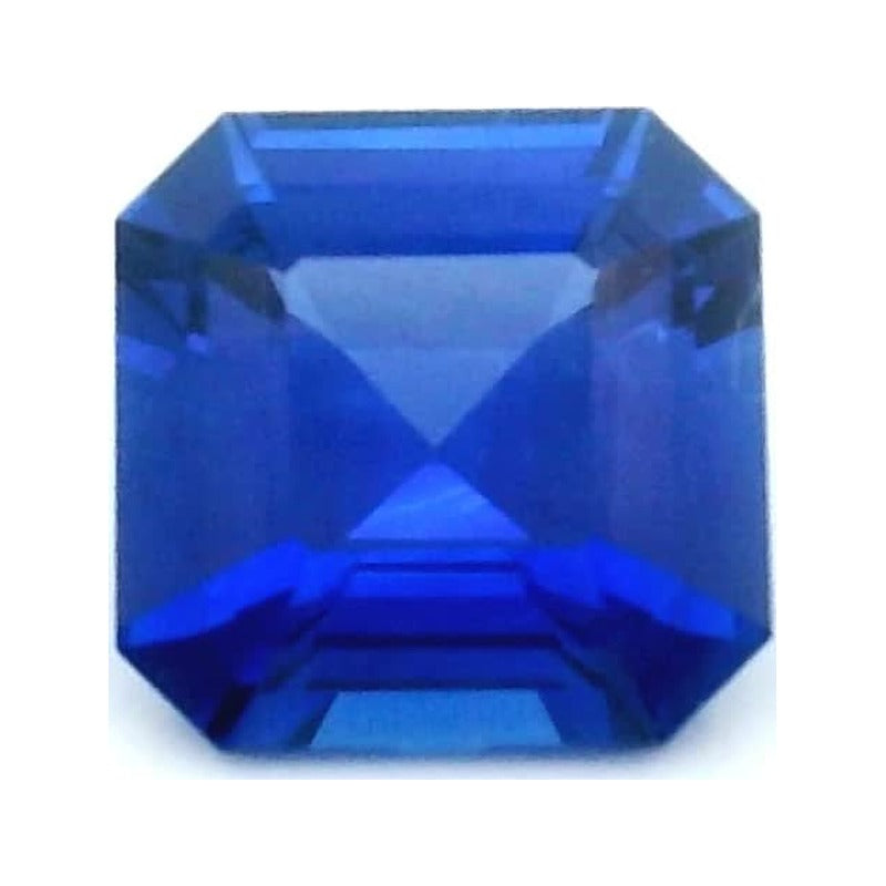0.64 ct Natural Blue Sapphire (Heated) – Asscher Cut — Sapphire Row · cut7