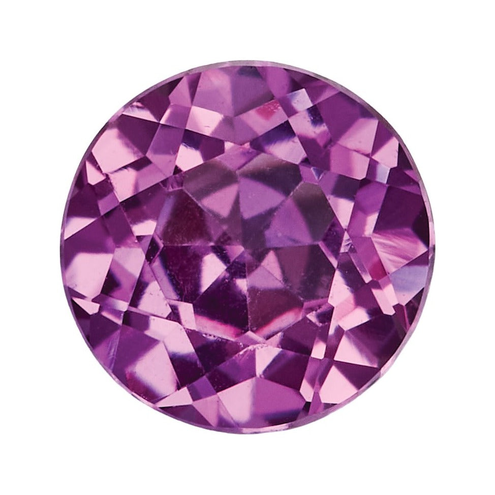 4 mm Lab-Grown Magenta Sapphire – Round Cut – Eye-Clean Quality — Sapphire Row · cut7
