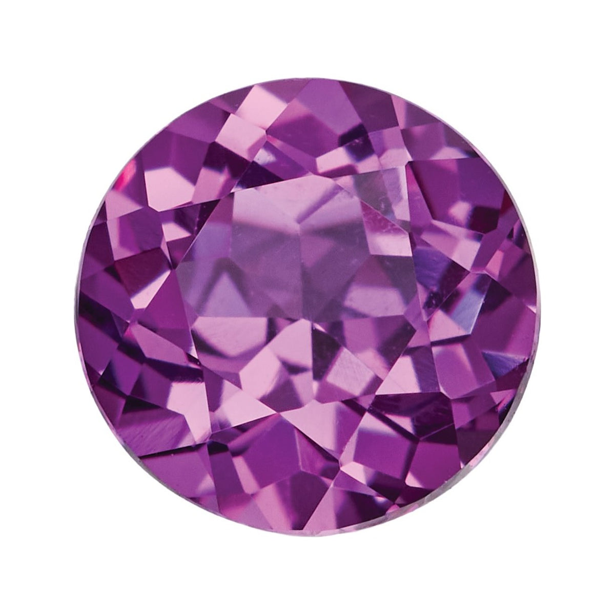 5 mm Lab-Grown Magenta Sapphire – Round Cut – Eye-Clean Quality — Sapphire Row · cut7