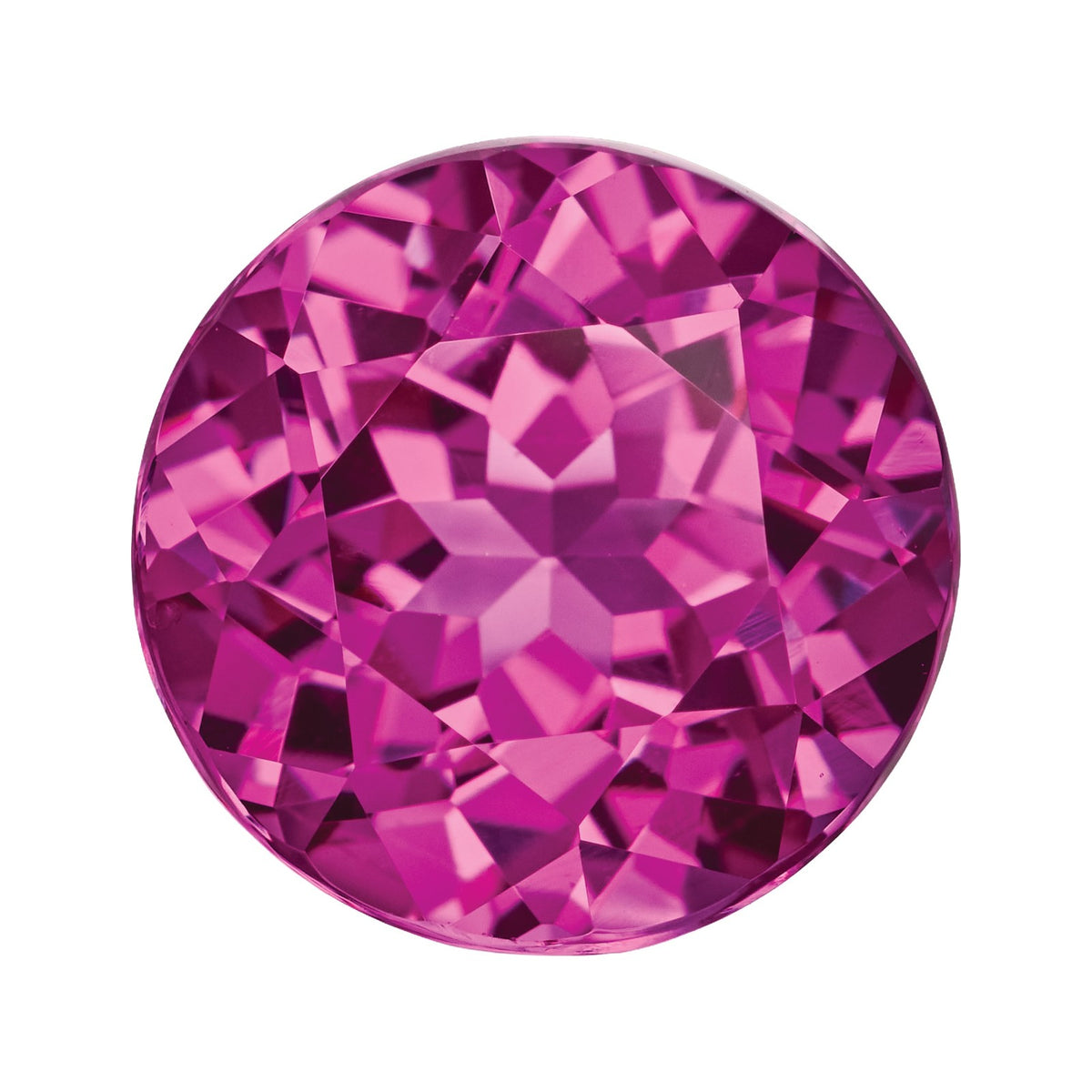 9 mm Lab-Grown Magenta Sapphire – Round Cut – Eye-Clean Quality — Sapphire Row · cut7