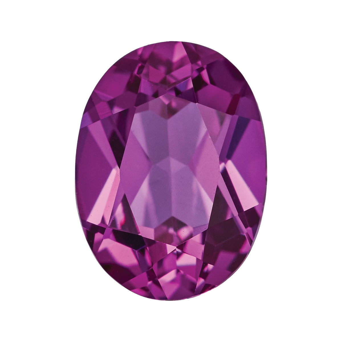 8x6 mm Lab-Grown Magenta Sapphire – Oval Cut – Eye-Clean Quality — Sapphire Row · cut7