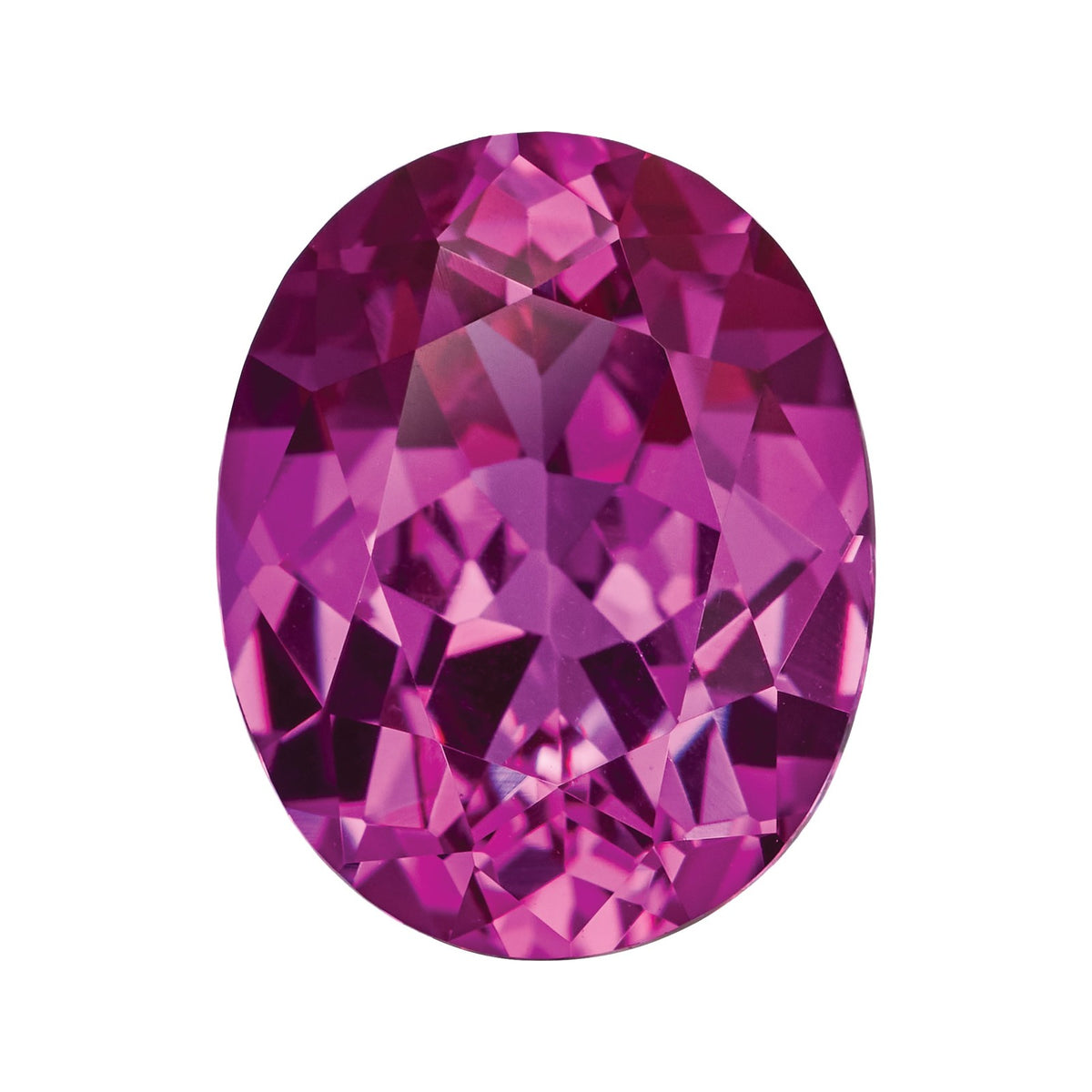 9x7 mm Lab-Grown Magenta Sapphire – Oval Cut – Eye-Clean Quality — Sapphire Row · cut7