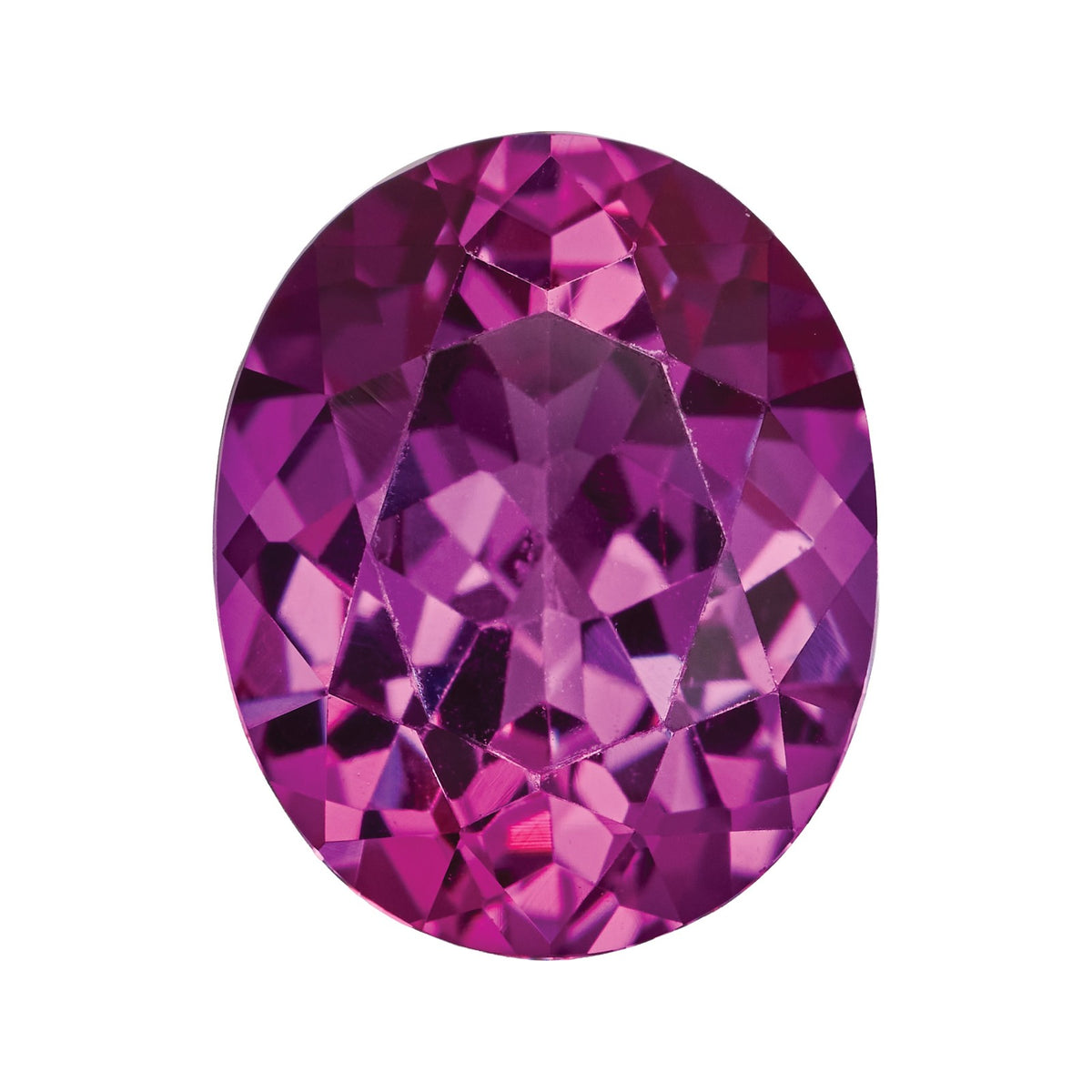 10x8 mm Lab-Grown Magenta Sapphire – Oval Cut – Eye-Clean Quality — Sapphire Row · cut7