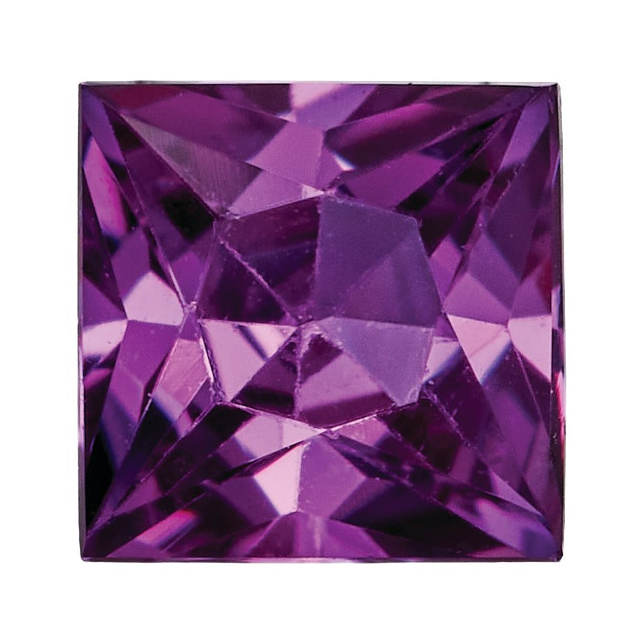 3.5 mm Lab-Grown Magenta Sapphire – Square Cut – Eye-Clean Quality — Sapphire Row · cut7