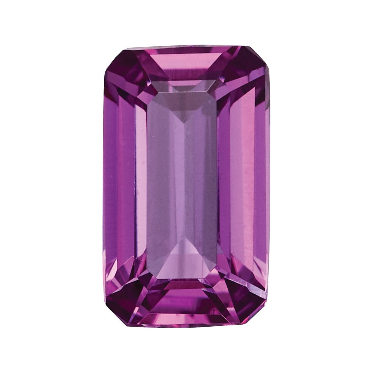 5x3 mm Lab-Grown Magenta Sapphire – Emerald Cut – Eye-Clean Quality — Sapphire Row · cut7