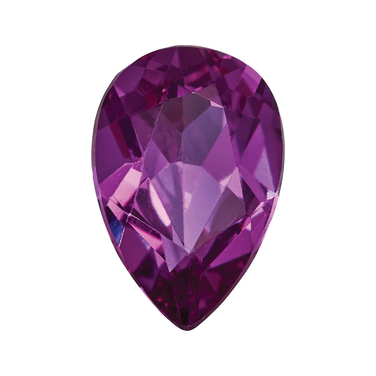 6x4 mm Lab-Grown Magenta Sapphire – Pear Cut – Eye-Clean Quality — Sapphire Row · cut7