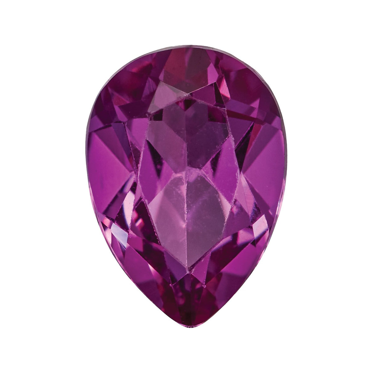 7x5 mm Lab-Grown Magenta Sapphire – Pear Cut – Eye-Clean Quality — Sapphire Row · cut7