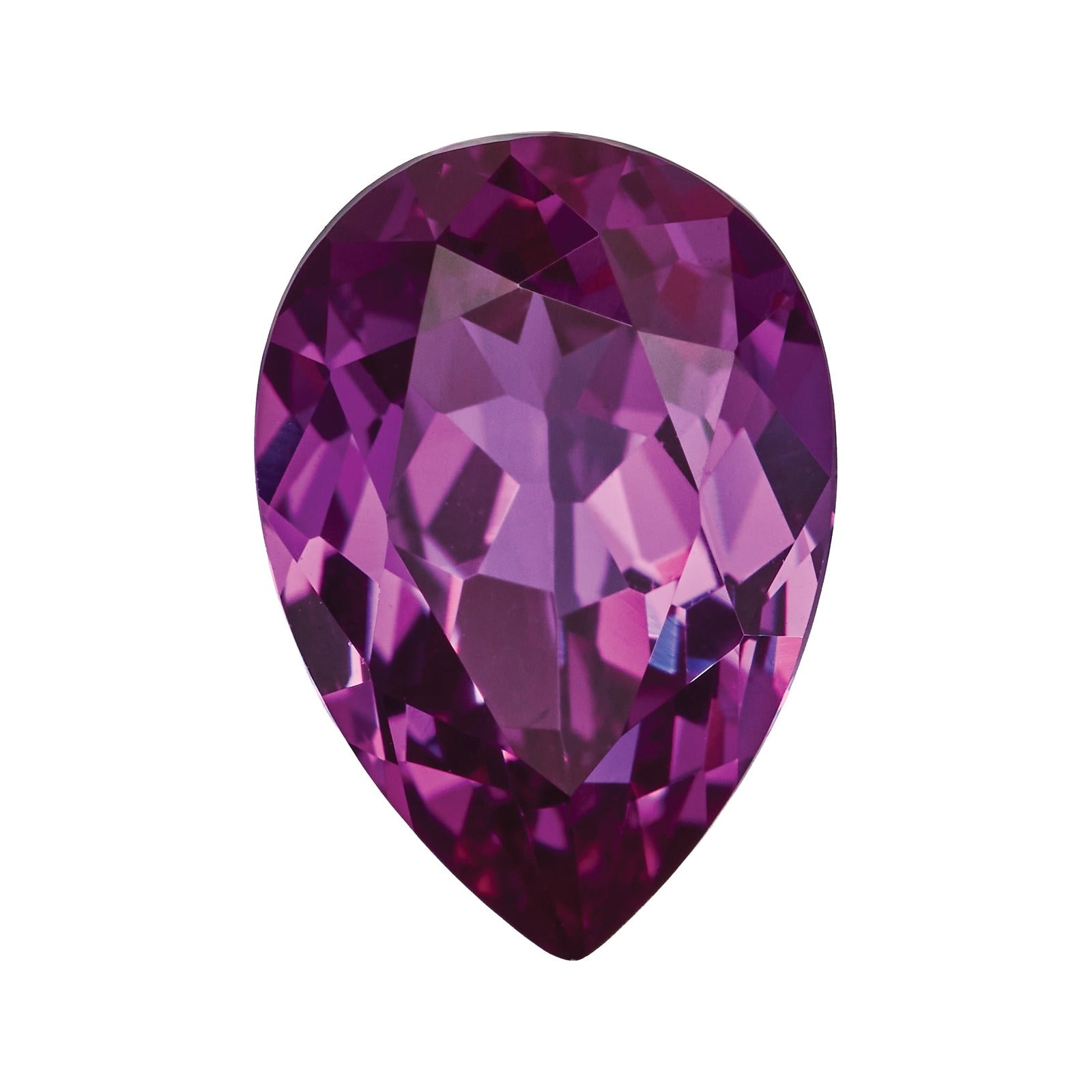 10x7 mm Lab-Grown Magenta Sapphire – Pear Cut – Eye-Clean Quality — Sapphire Row · cut7