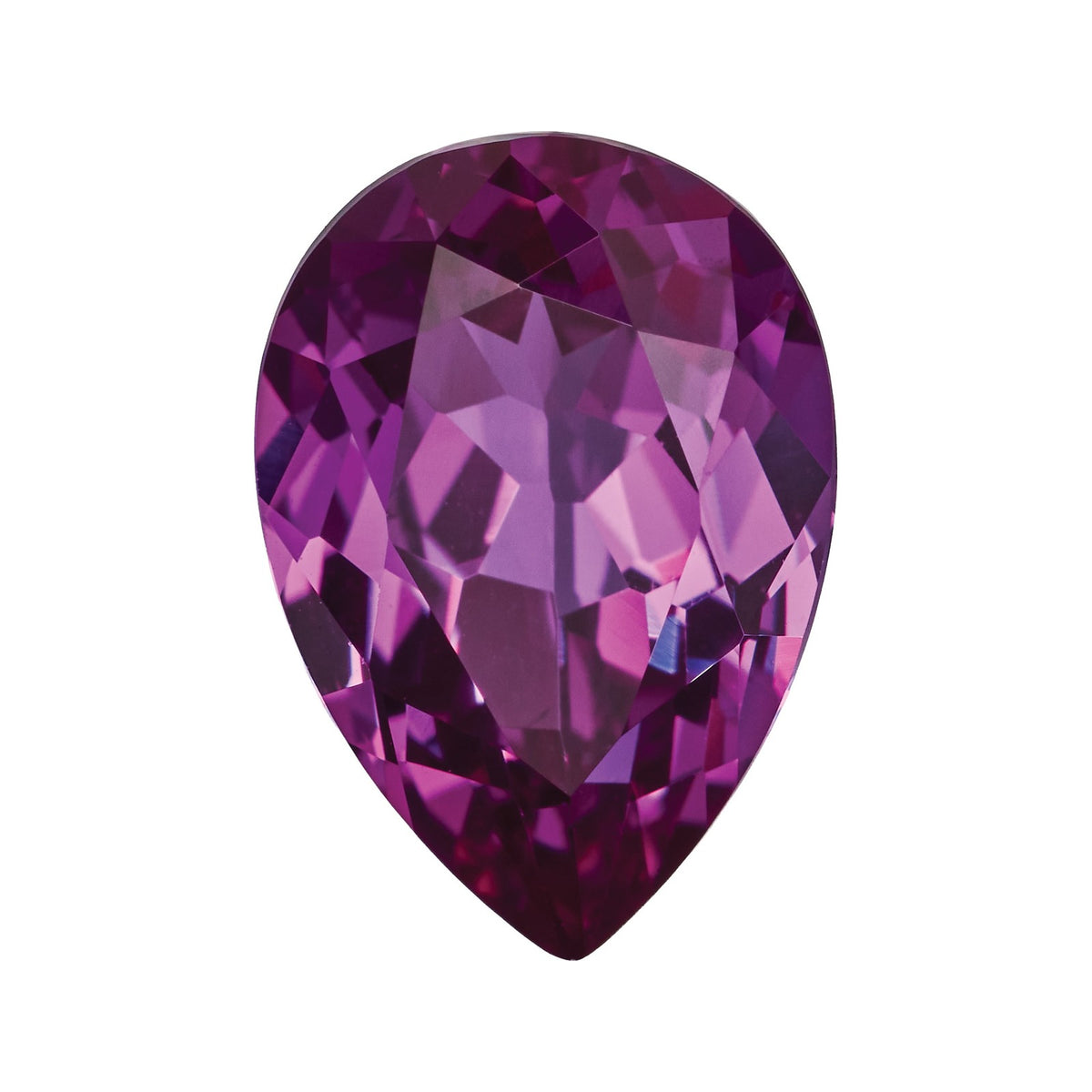 10x7 mm Lab-Grown Magenta Sapphire – Pear Cut – Eye-Clean Quality — Sapphire Row · cut7