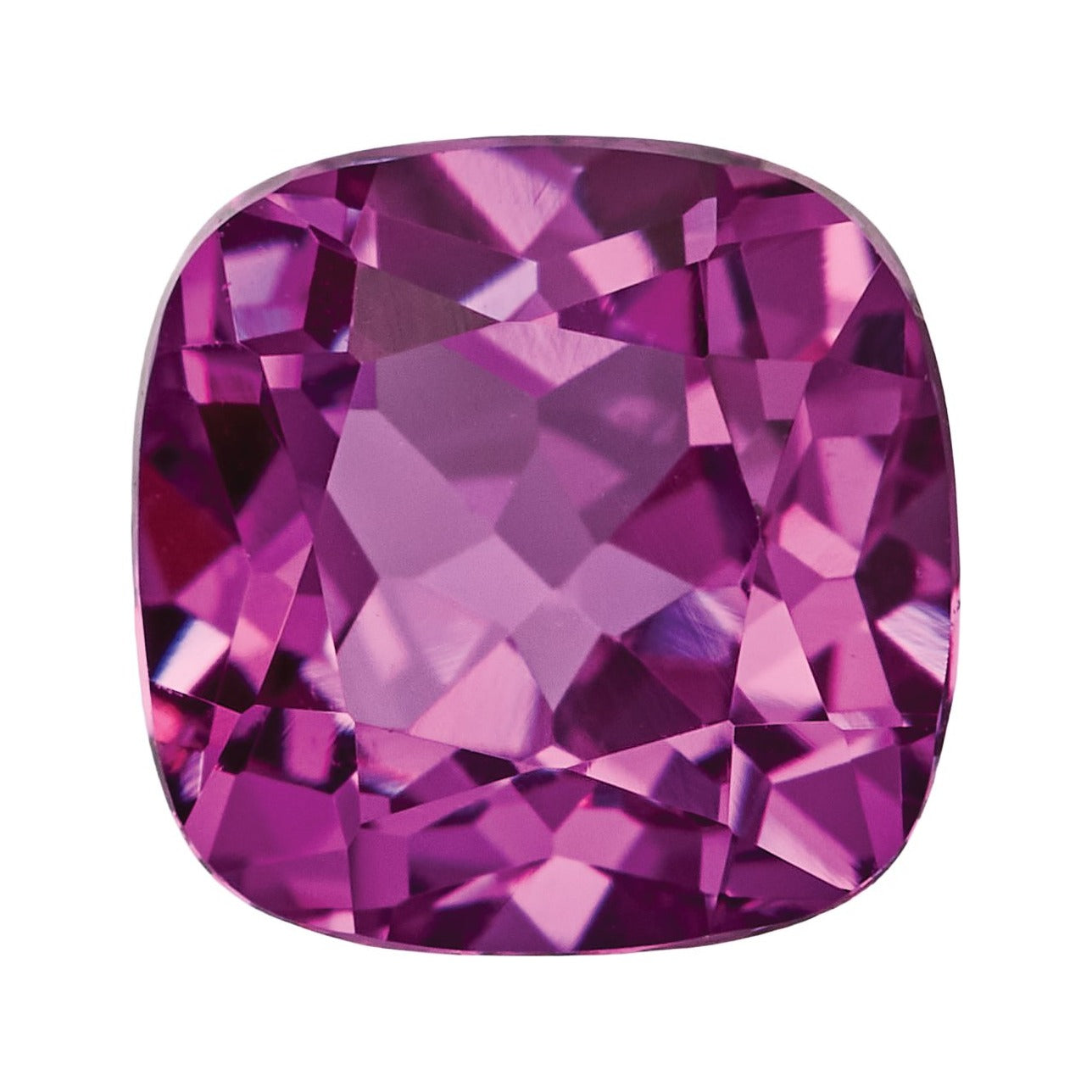 5 mm Lab-Grown Magenta Sapphire – Cushion Cut – Eye-Clean Quality — Sapphire Row · cut7