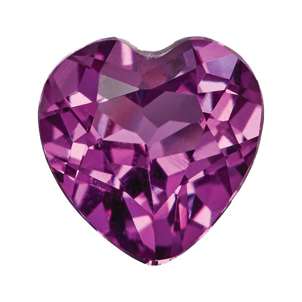 4 mm Lab-Grown Magenta Sapphire – Heart Cut – Eye-Clean Quality — Sapphire Row · cut7