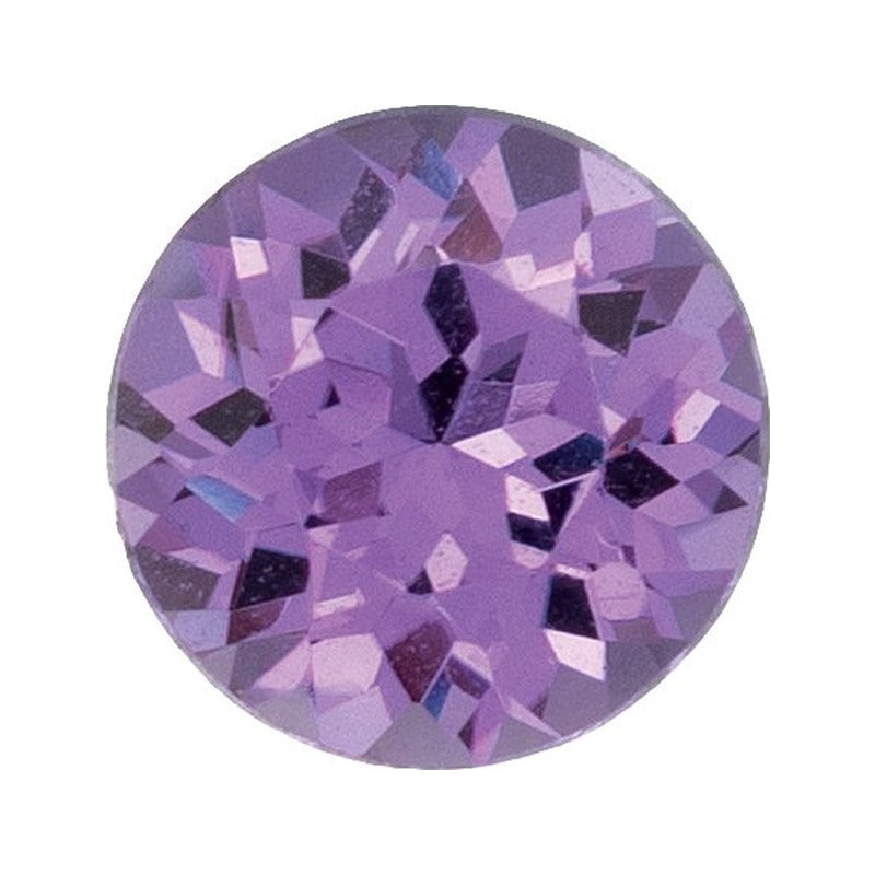 5.5 mm Lab-Grown Lilac Purple Sapphire – Round Cut – Eye-Clean Quality — Sapphire Row · cut7