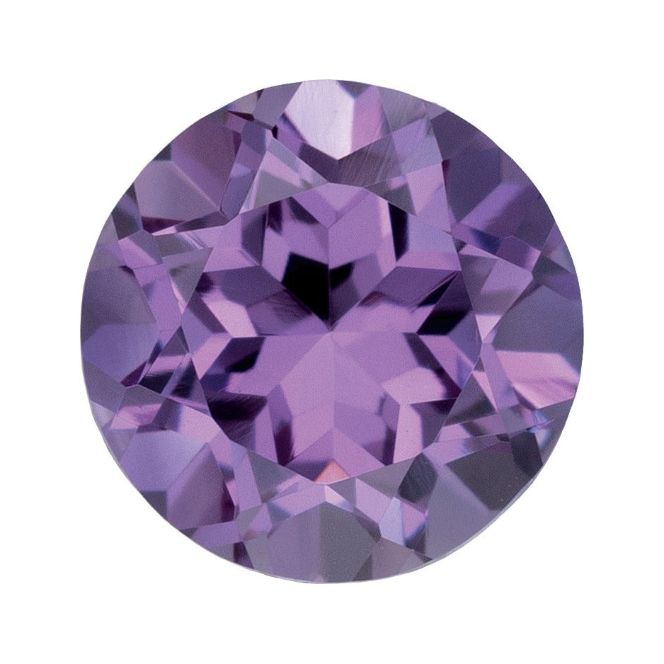 6.5 mm Lab-Grown Lilac Purple Sapphire – Round Cut – Eye-Clean Quality — Sapphire Row · cut7