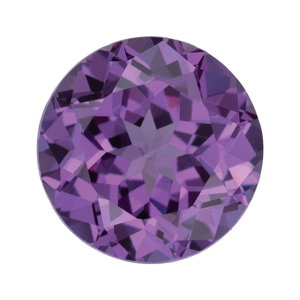 8 mm Lab-Grown Lilac Purple Sapphire – Round Cut – Eye-Clean Quality — Sapphire Row · cut7