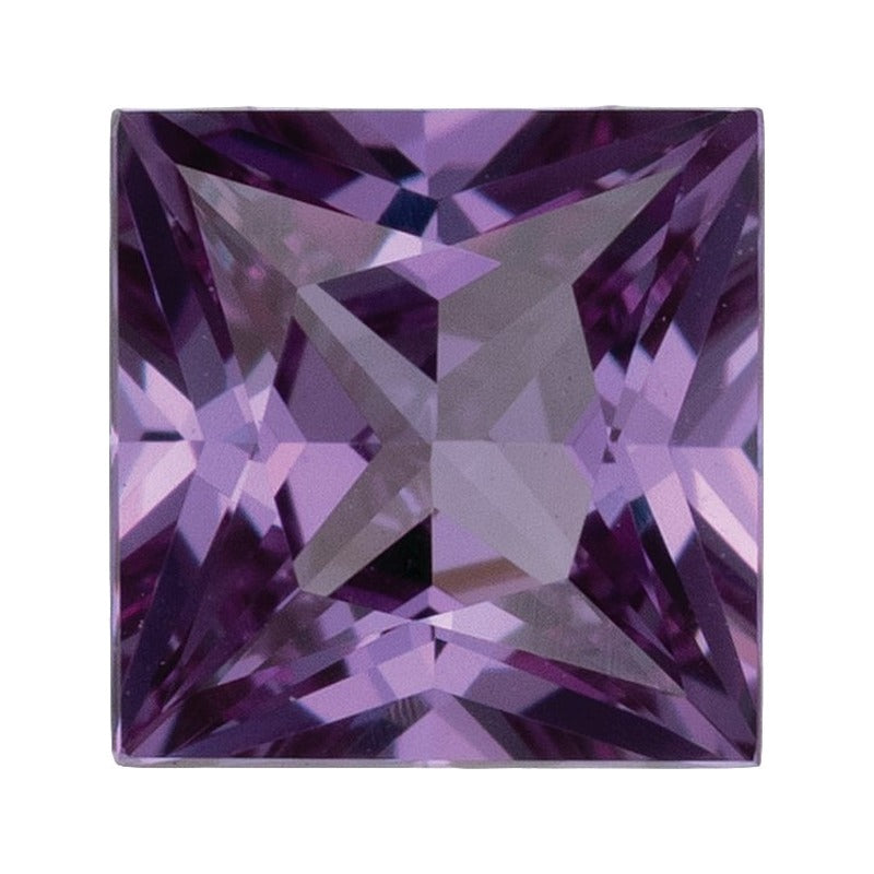 5 mm Lab-Grown Lilac Purple Sapphire – Square Cut – Eye-Clean Quality — Sapphire Row · cut7