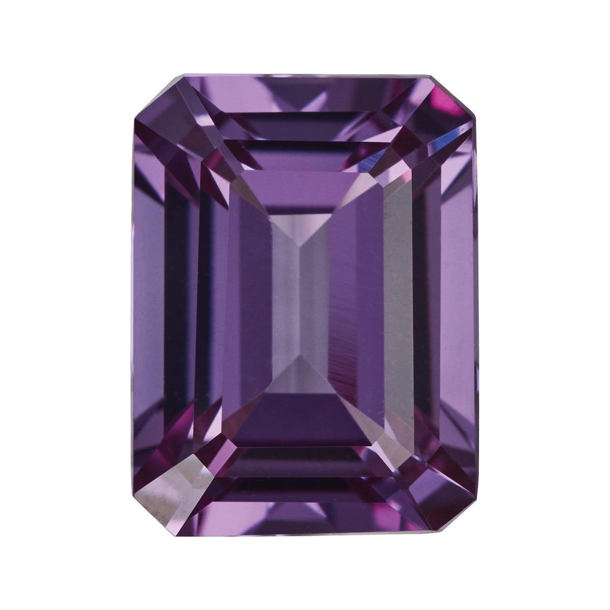 8x6 mm Lab-Grown Lilac Purple Sapphire – Emerald Cut – Eye-Clean Quality — Sapphire Row · cut7